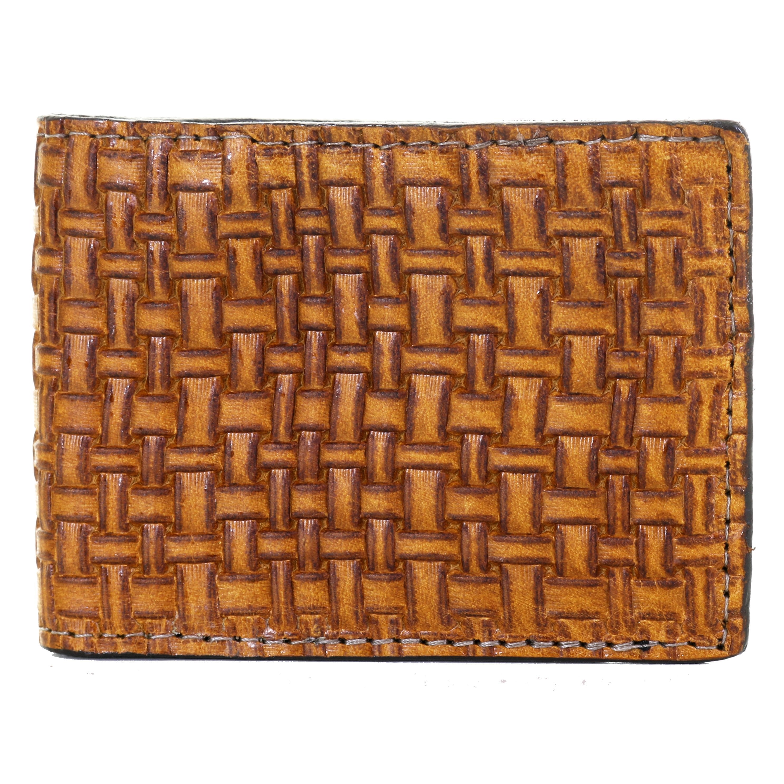 Bf46 - Cognac Milano Weave Bifold Wallet Wallet