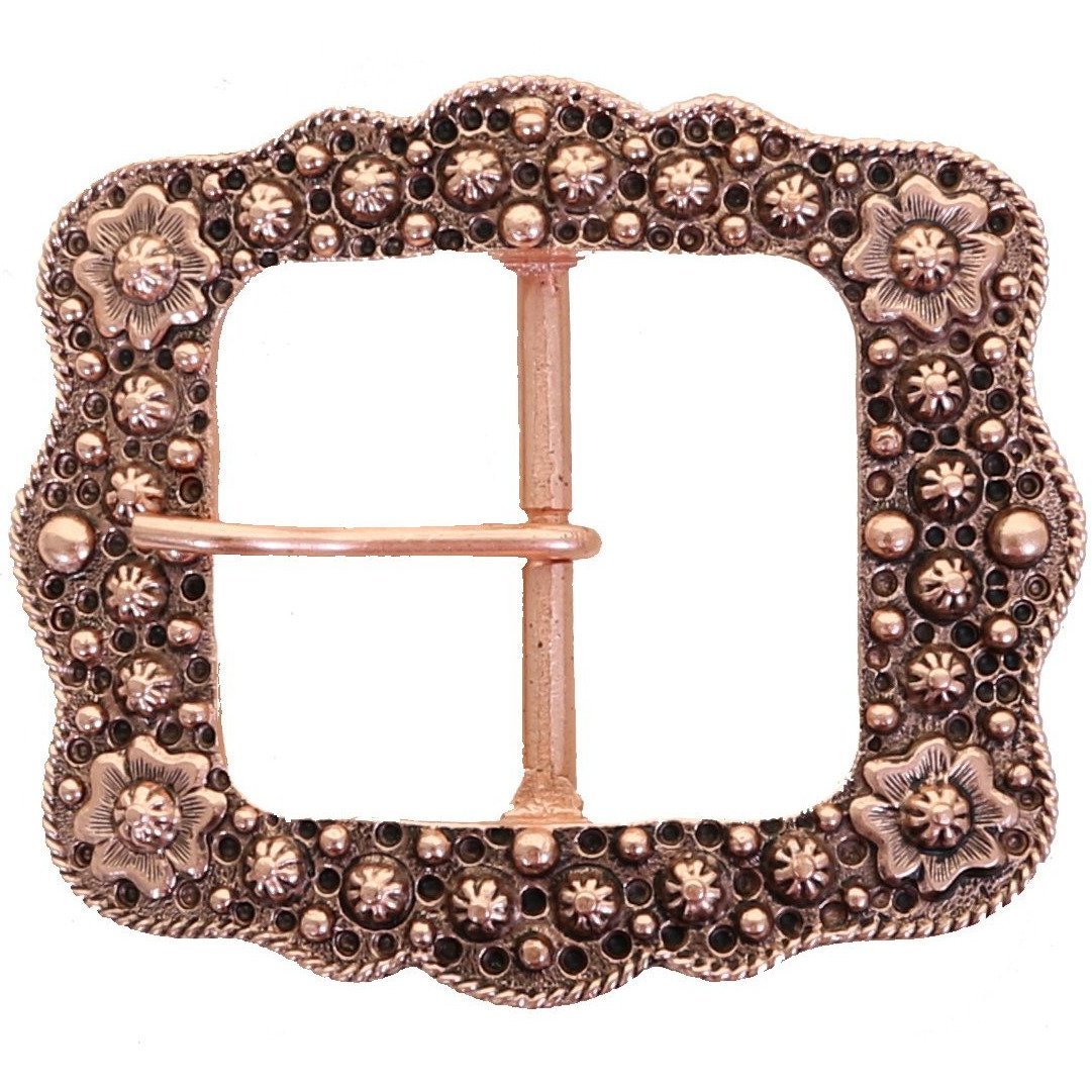 Bs206 - Antique Copper Scalloped Buckle Design Option