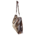 Bt125A - Vintage Metallic Chocolate Base Big Tote Handbag