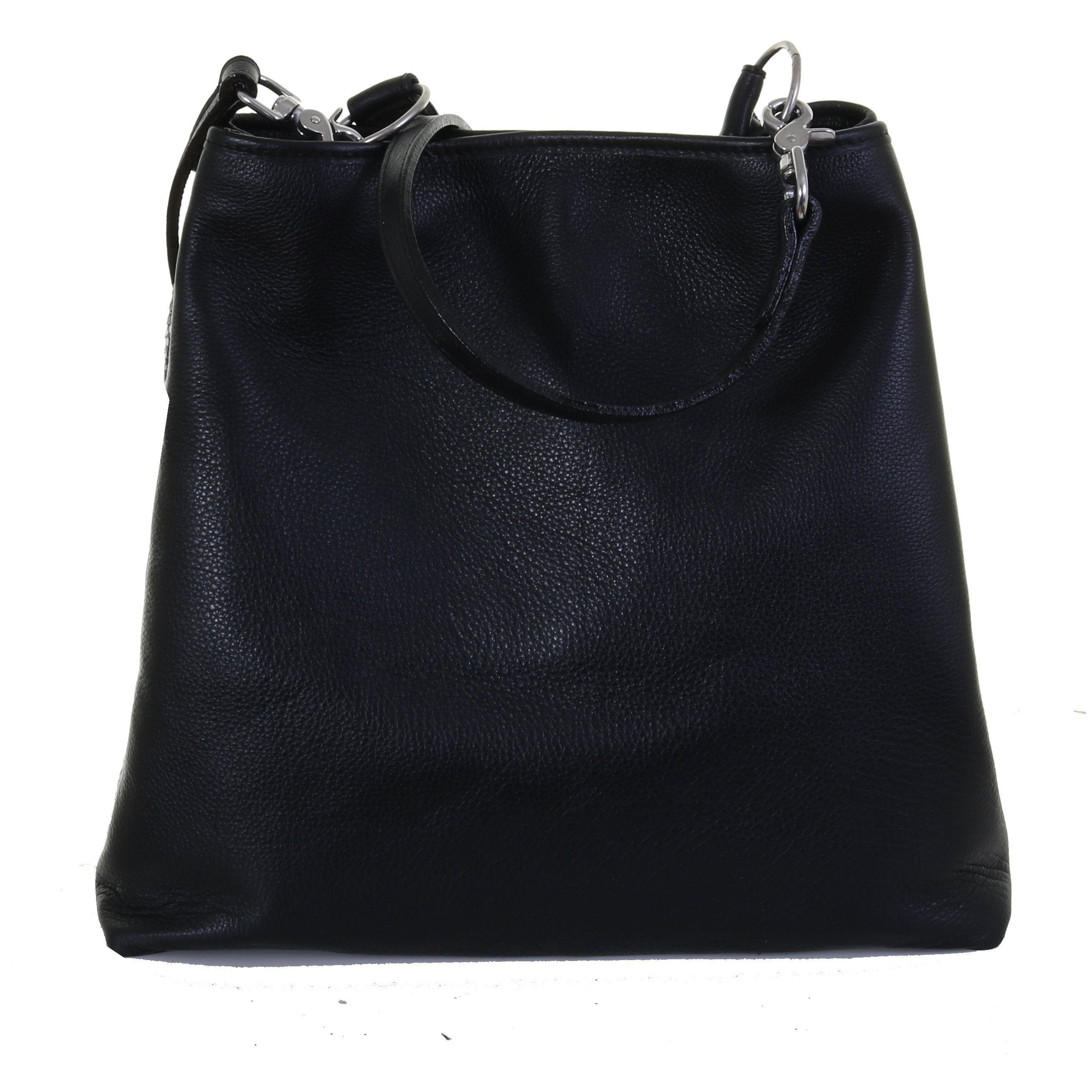 Bt156 - Cobra Snake Print Leather Big Tote Handbag