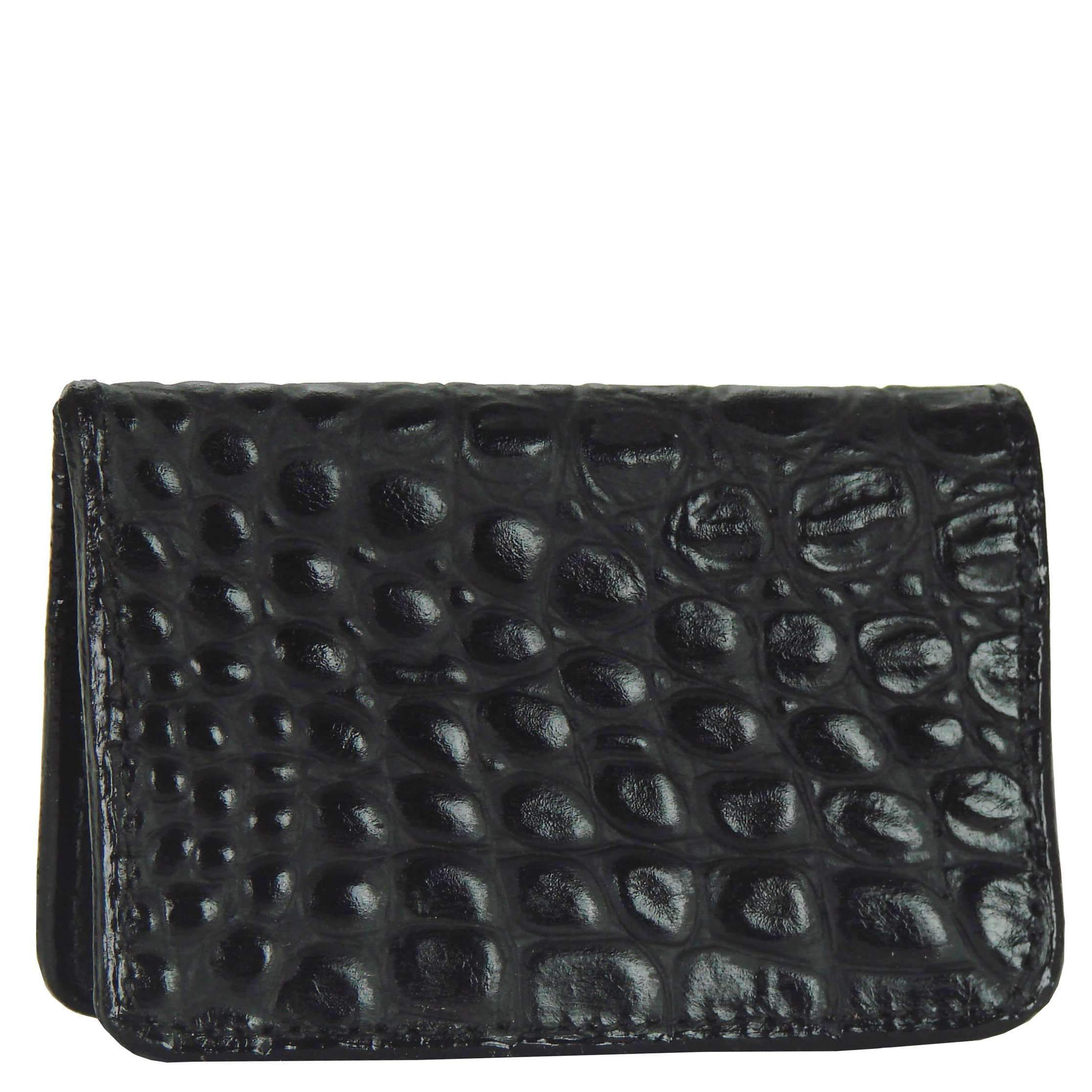 Bus26 - Black Gator Business Card Holder Accessories