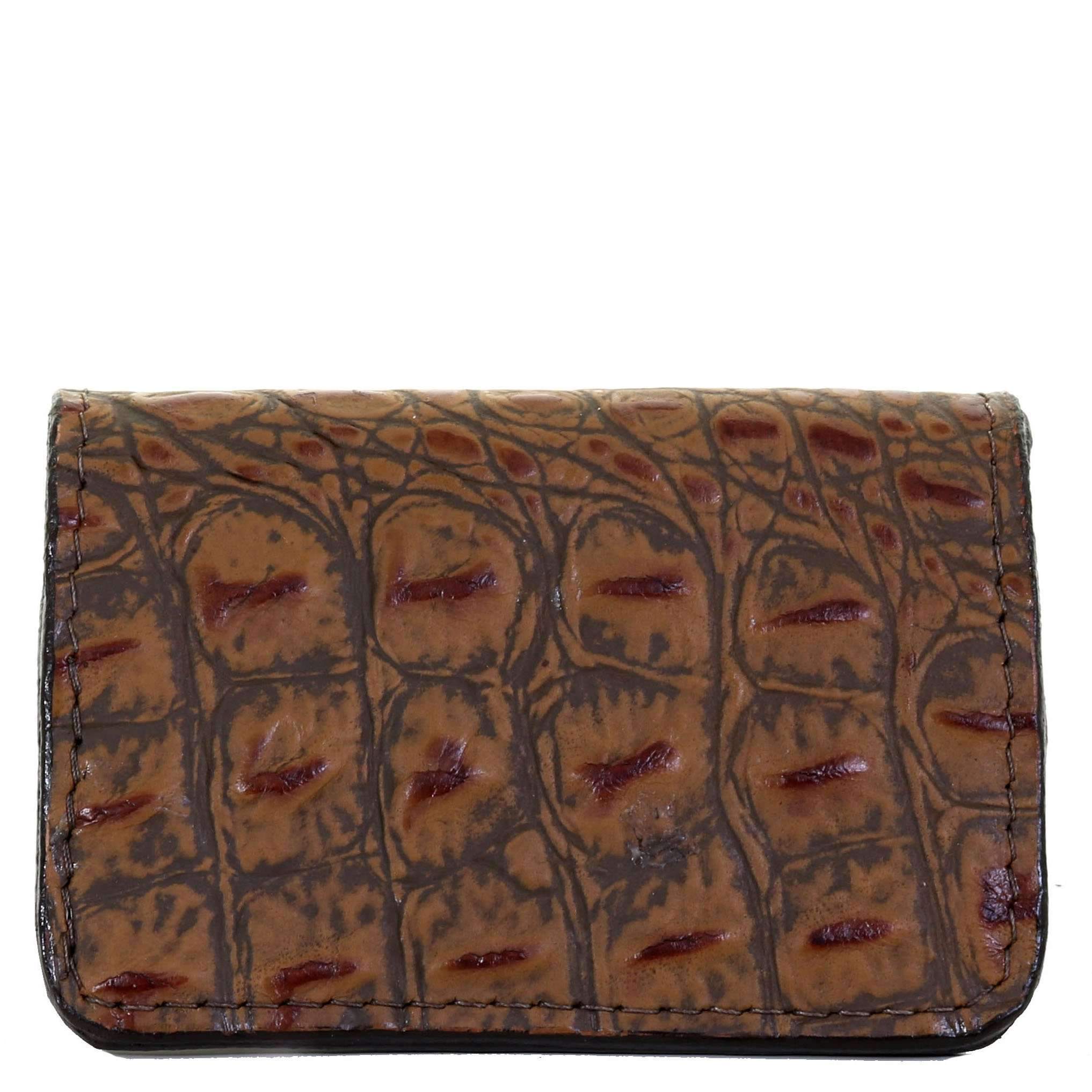Bus54 - Cognac Gator Business Card Holder Accessories