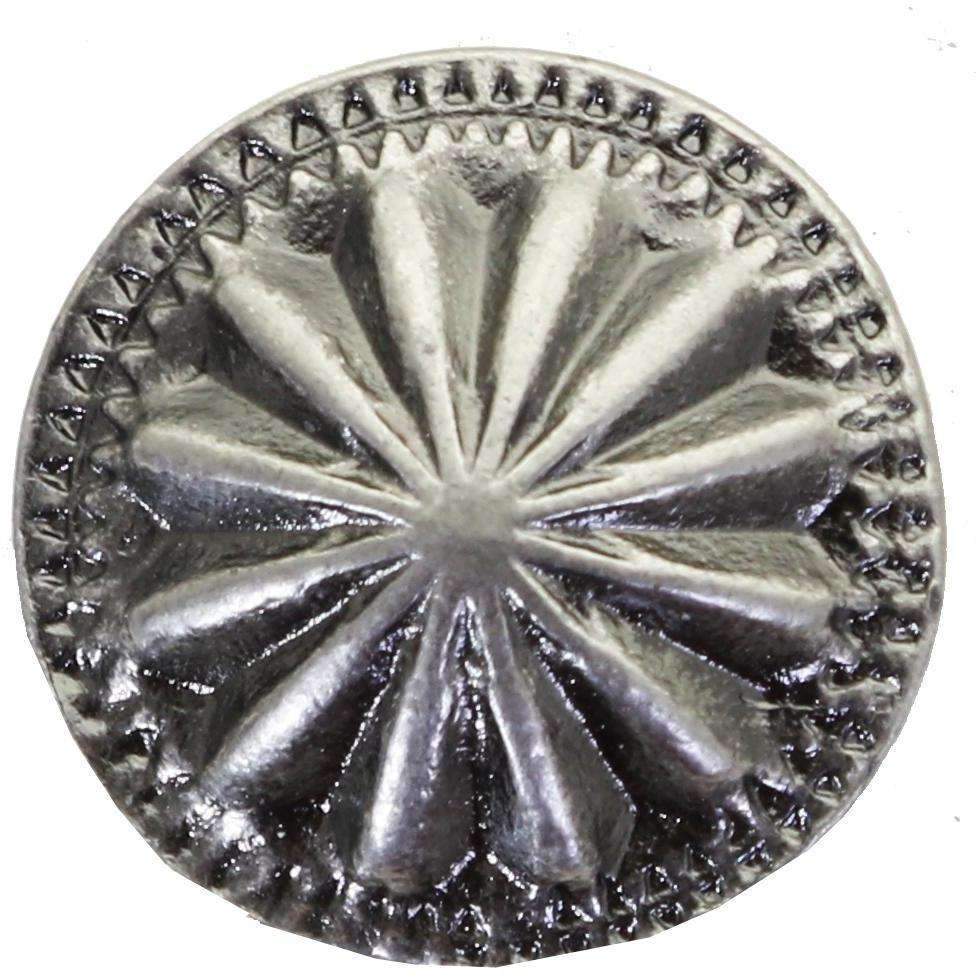 C1589 - Antique Silver Parachute With Edge Concho