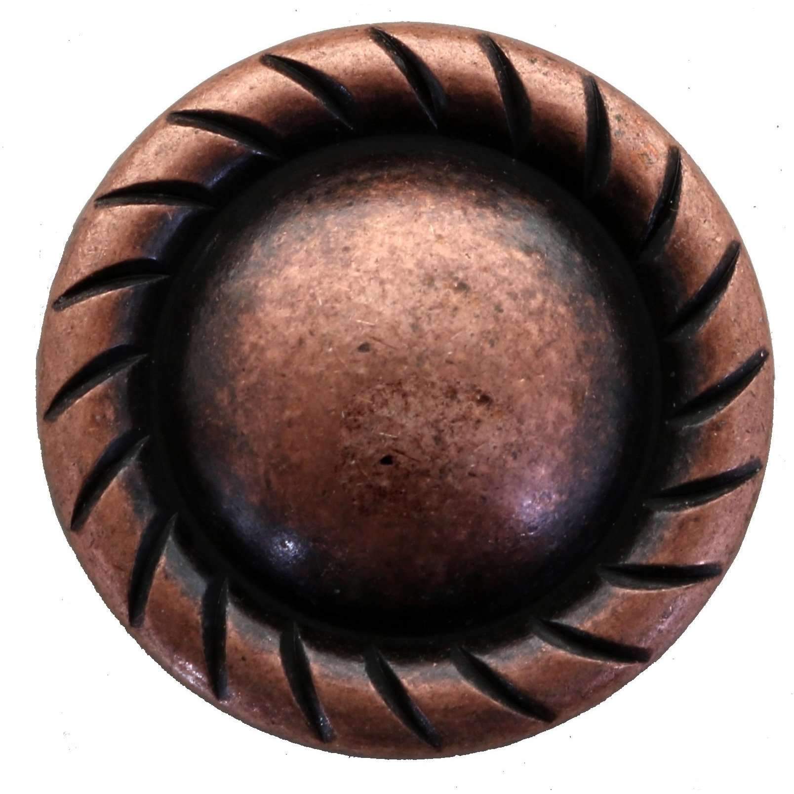 C1596 - Antique Copper Rope Edge Concho Concho