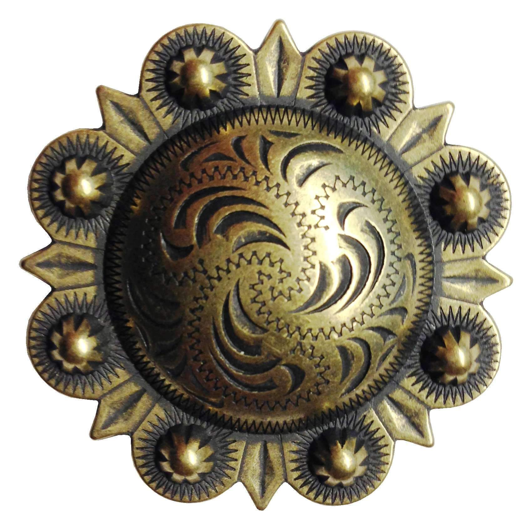 C336 - Antique Brass Berry Concho Concho