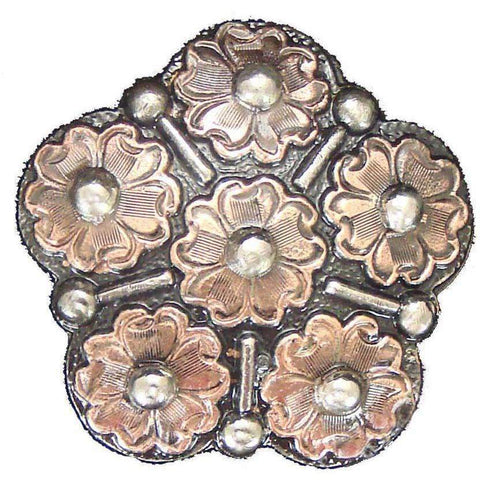 C692 - Rustic Flower Cluster Concho Concho