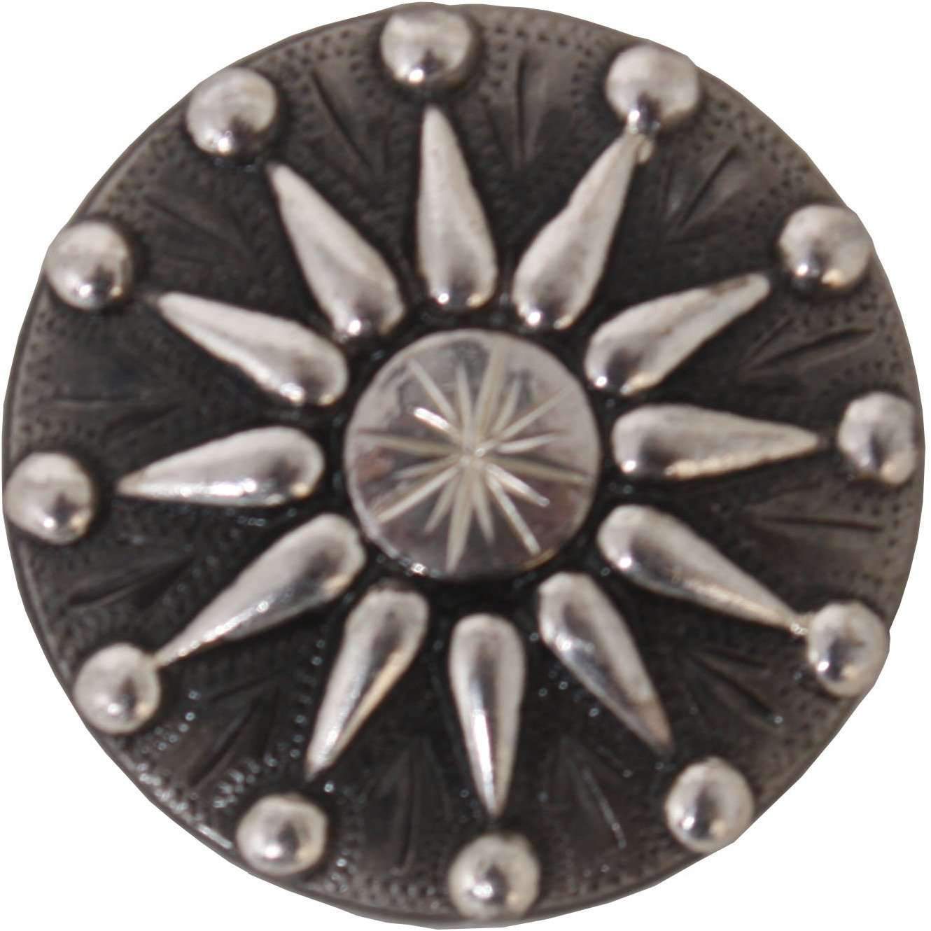 C980 - Antique Silver Spur Rowel Concho Concho