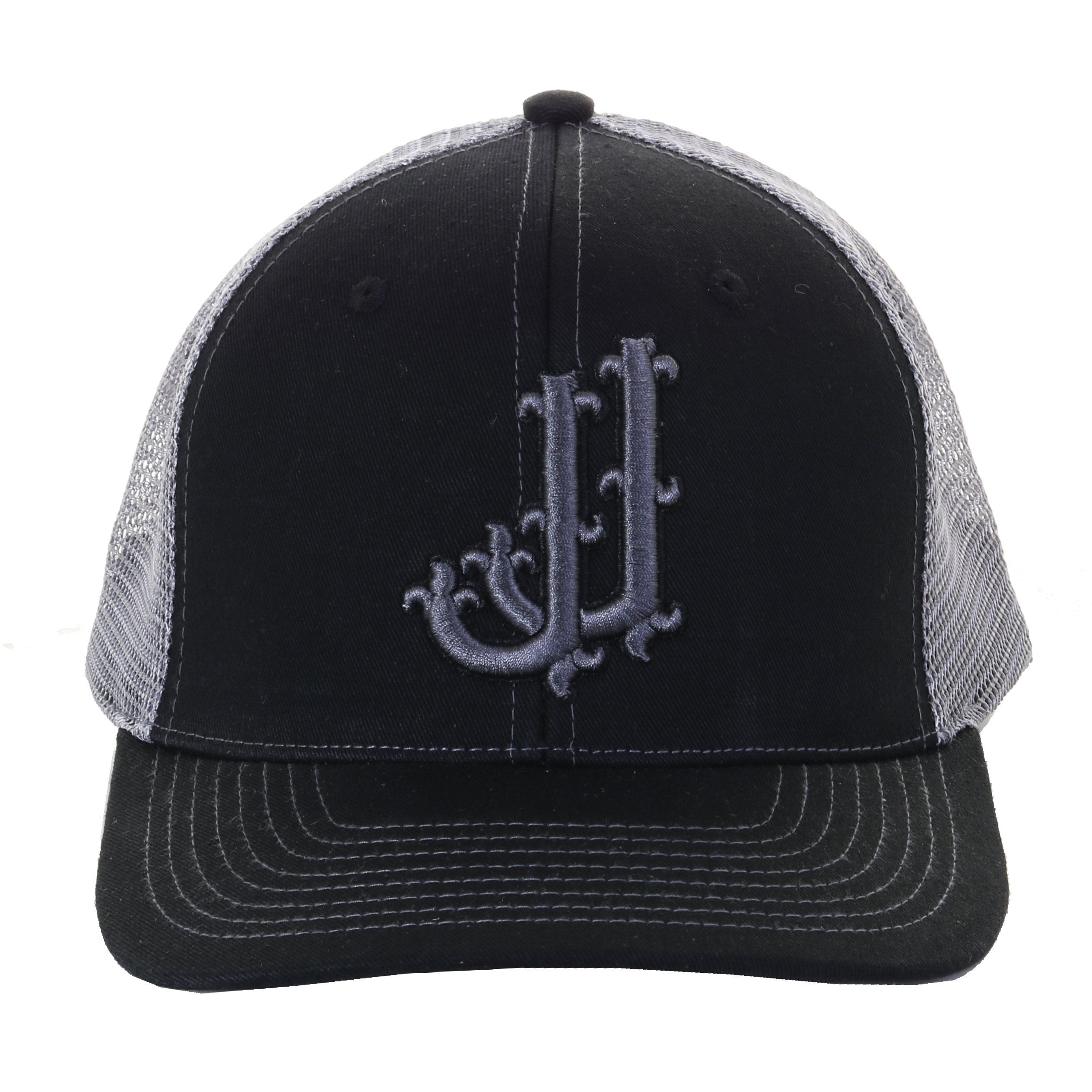 Cap43 - Black And Charcoal Cap Cap