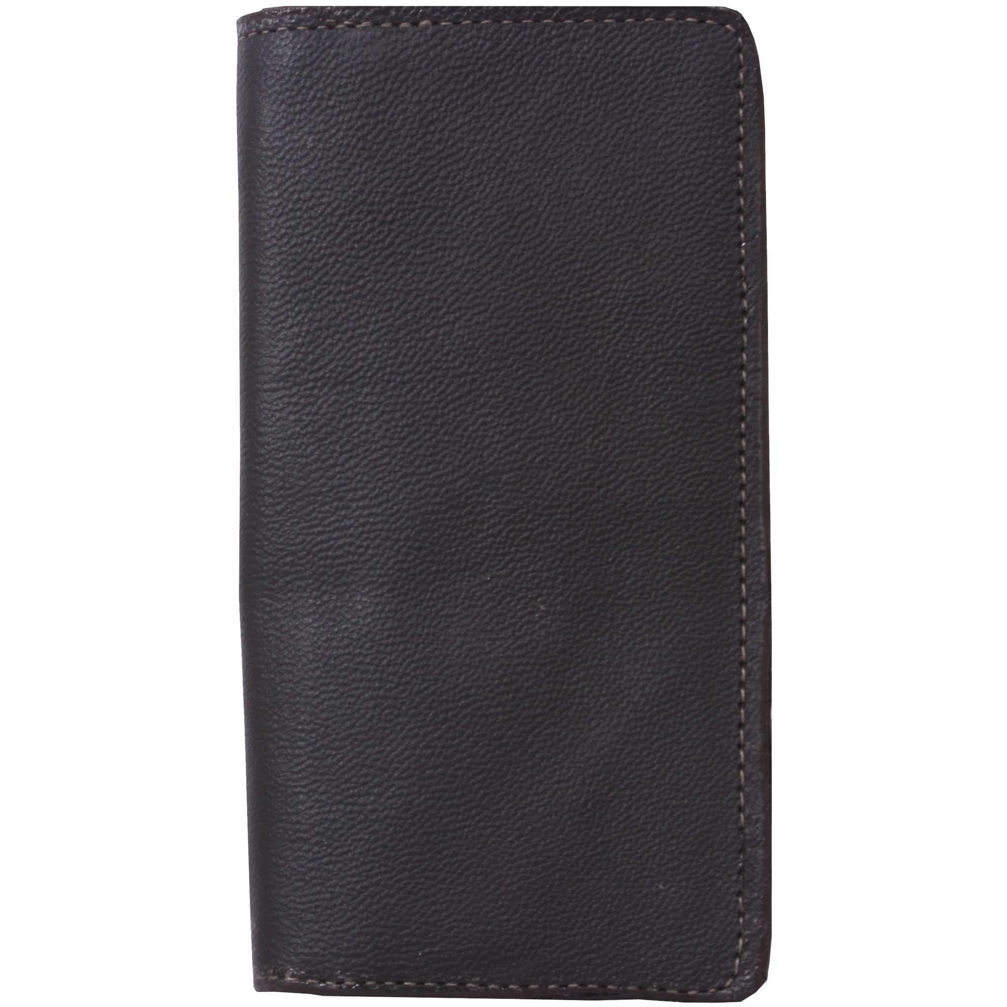 Cb18 - Brown Chap Checkbook Wallet Wallet