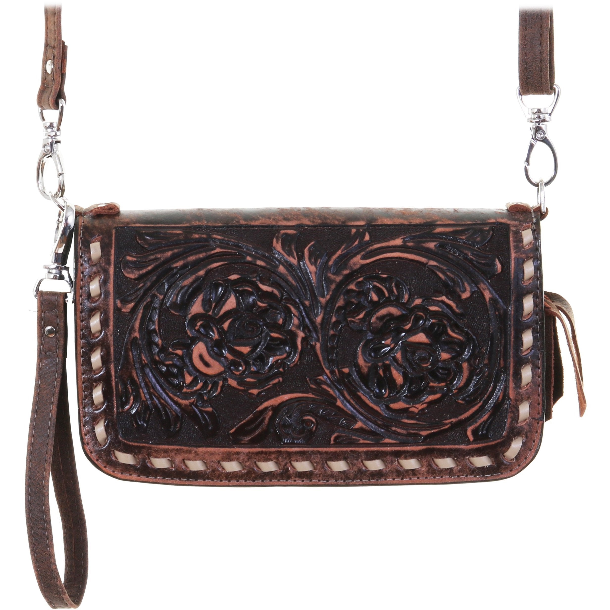 Co166 - Tularosa Brown Vintage Clutch Organizer Handbag