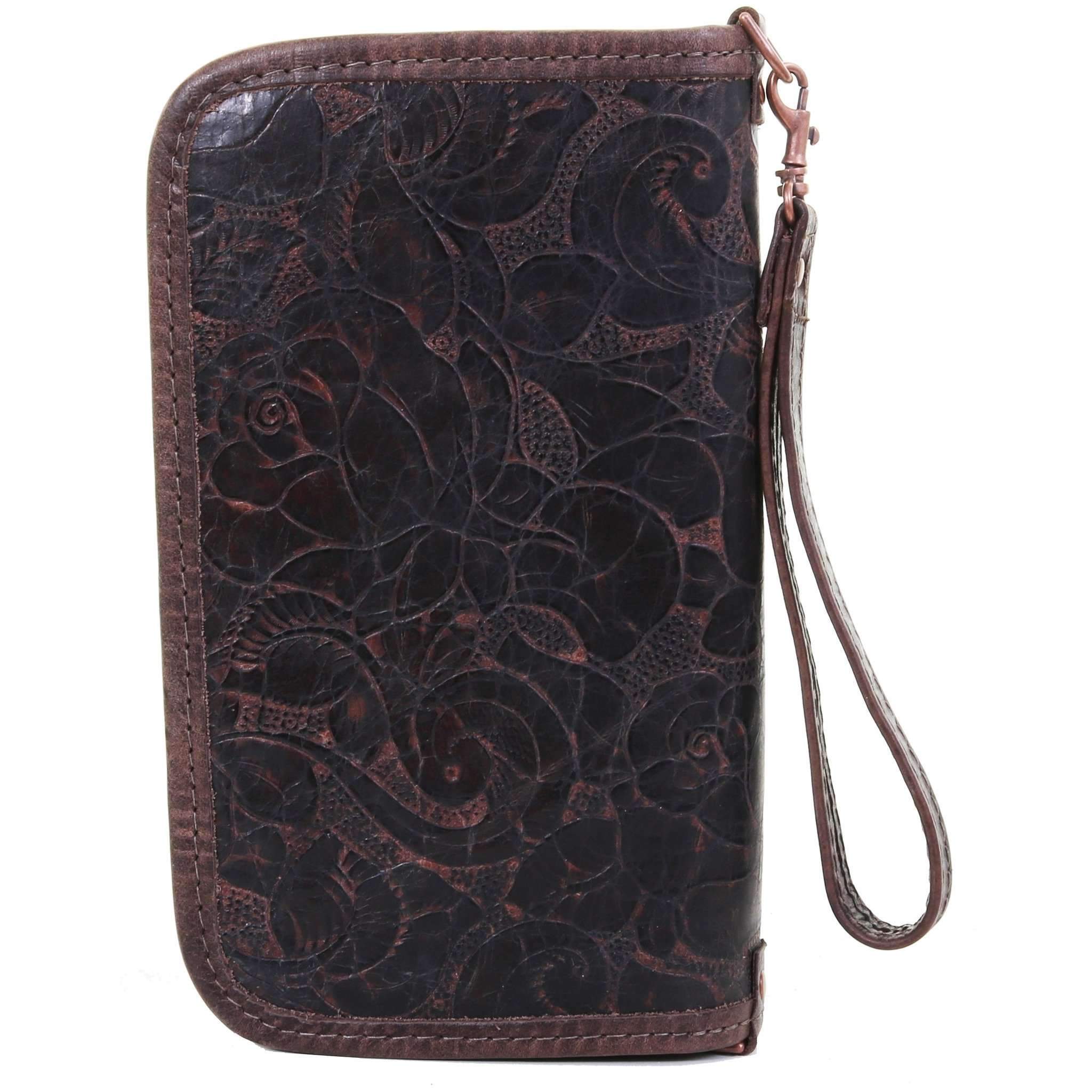 Co175 - Vintage Rose Clutch Organizer Handbag