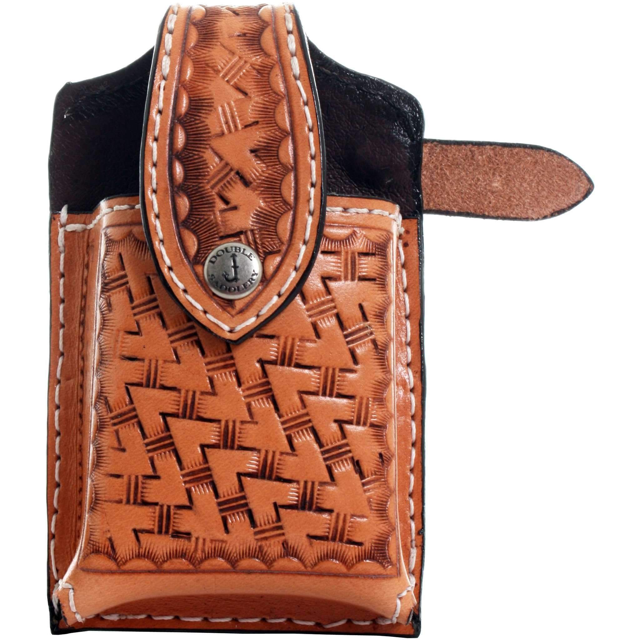 Cpc50 - Natural Tooled Cell Phone Holder Accessories