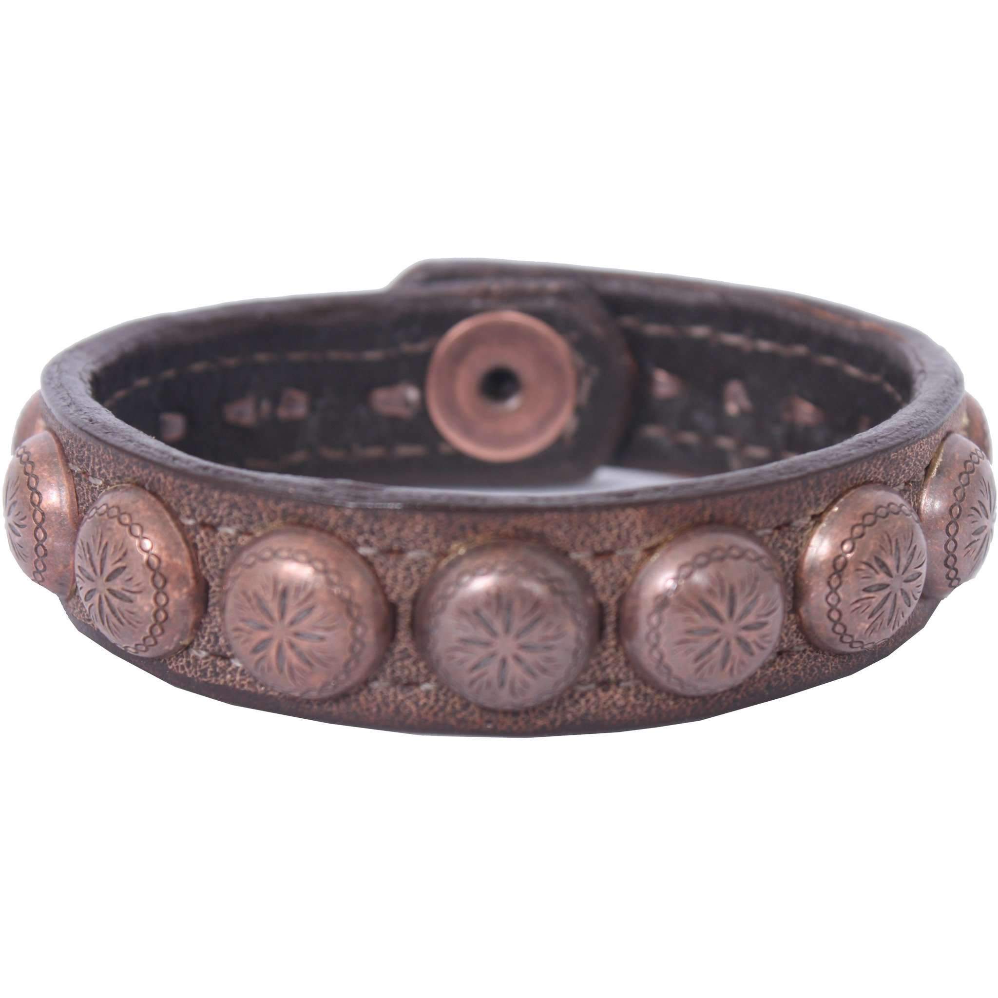 Cuf3/403 - 3/4 Brown Bomber Cuff Jewelry