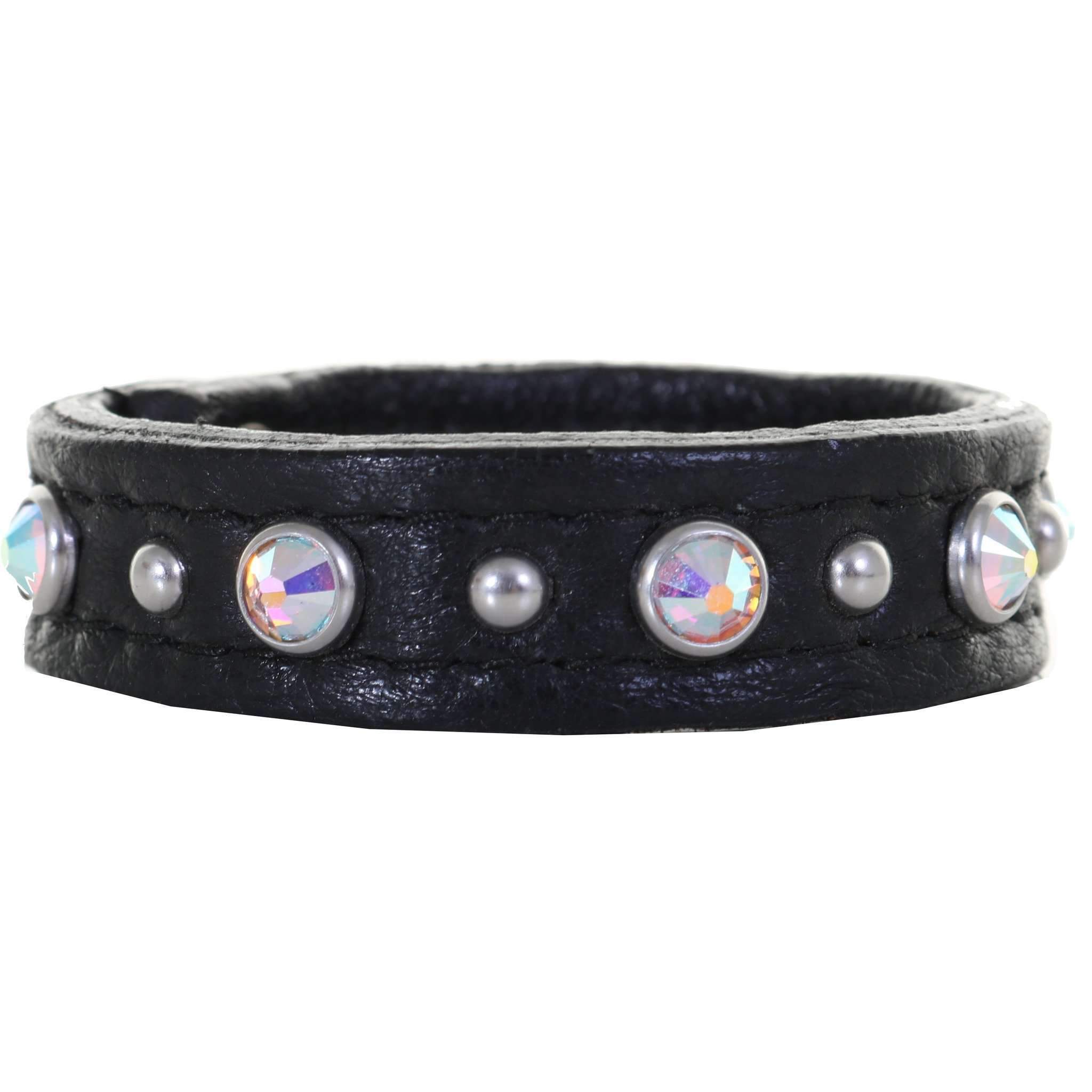 Cuf3/410 - 3/4 Black Chap Cuff Jewelry