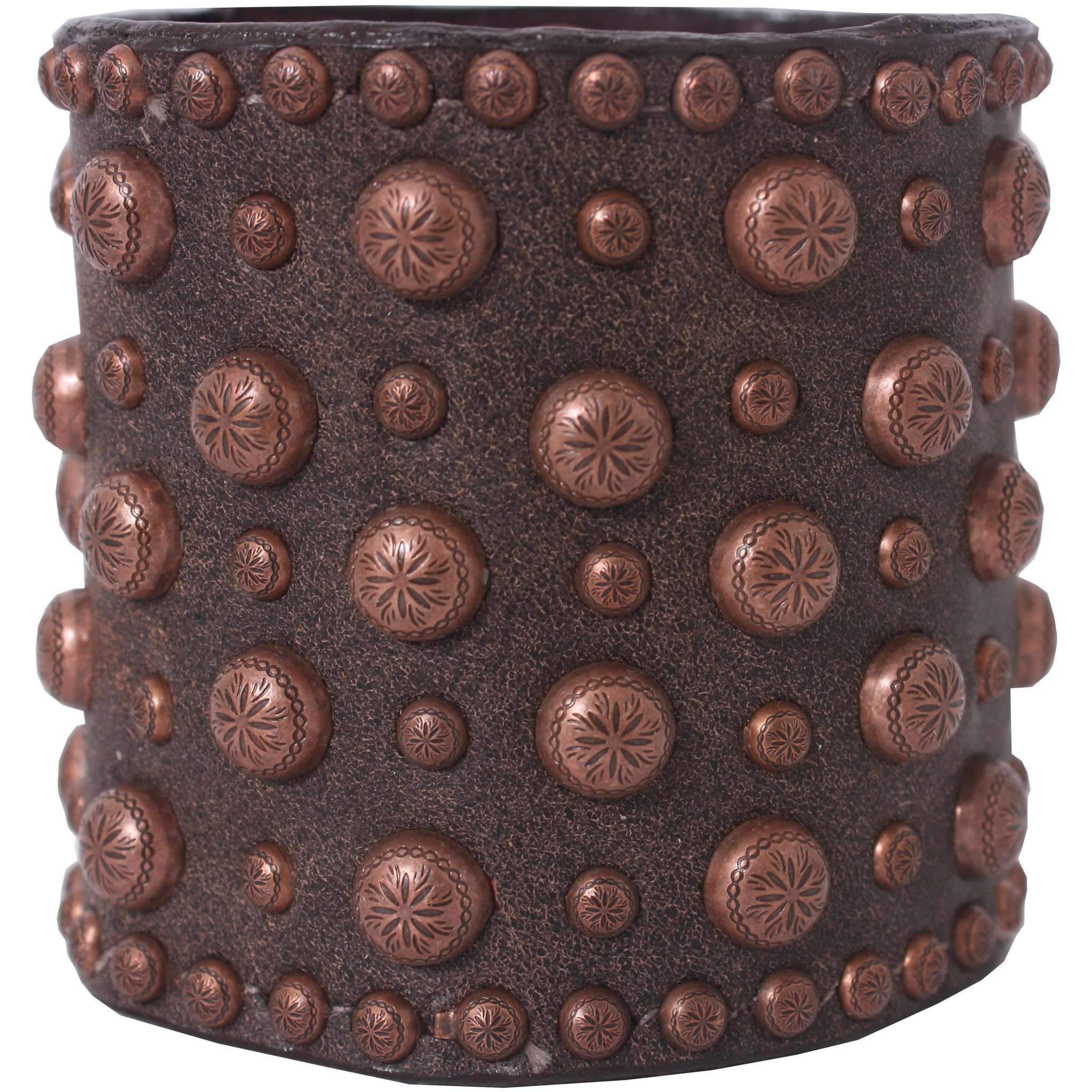 Cuf326 - 3 Brown Bomber Cuff Jewelry