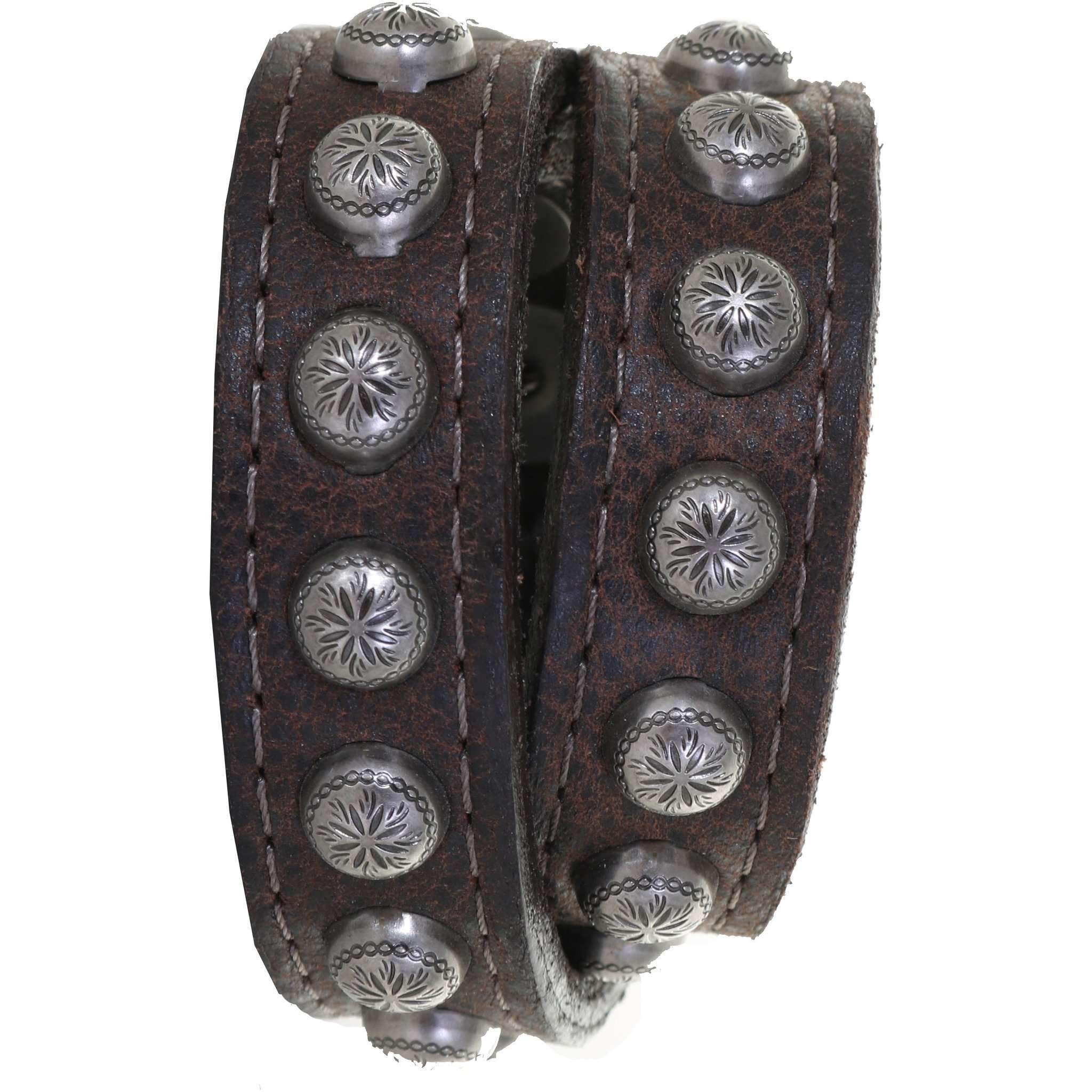 Cufl06 - Brown Bomber Leather Long Cuff Jewelry