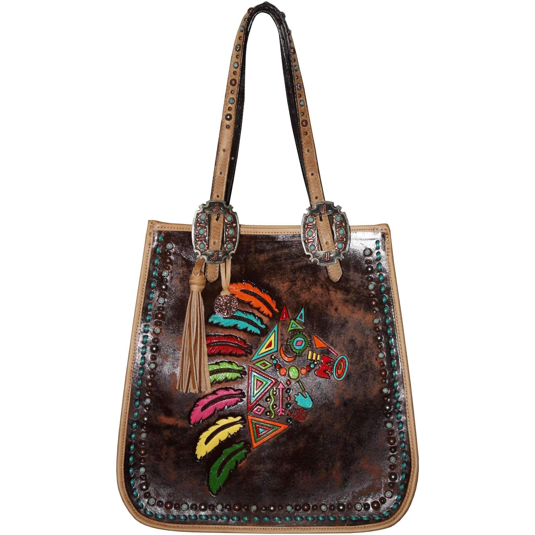 Db66 - Brown Vintage Warhorse Doctors Bag Handbag