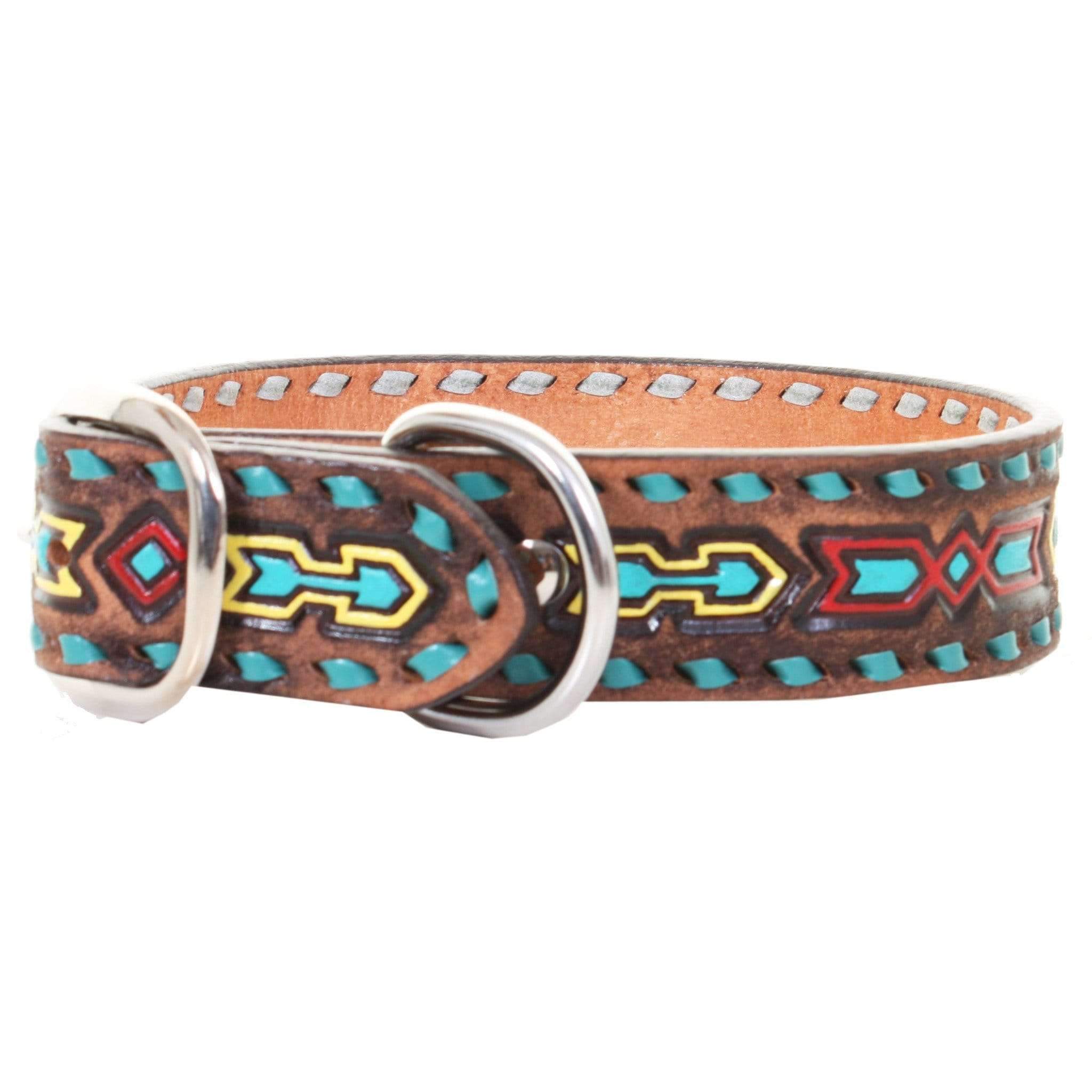 Dc38 - Brown Vintage Dog Collar Accessories