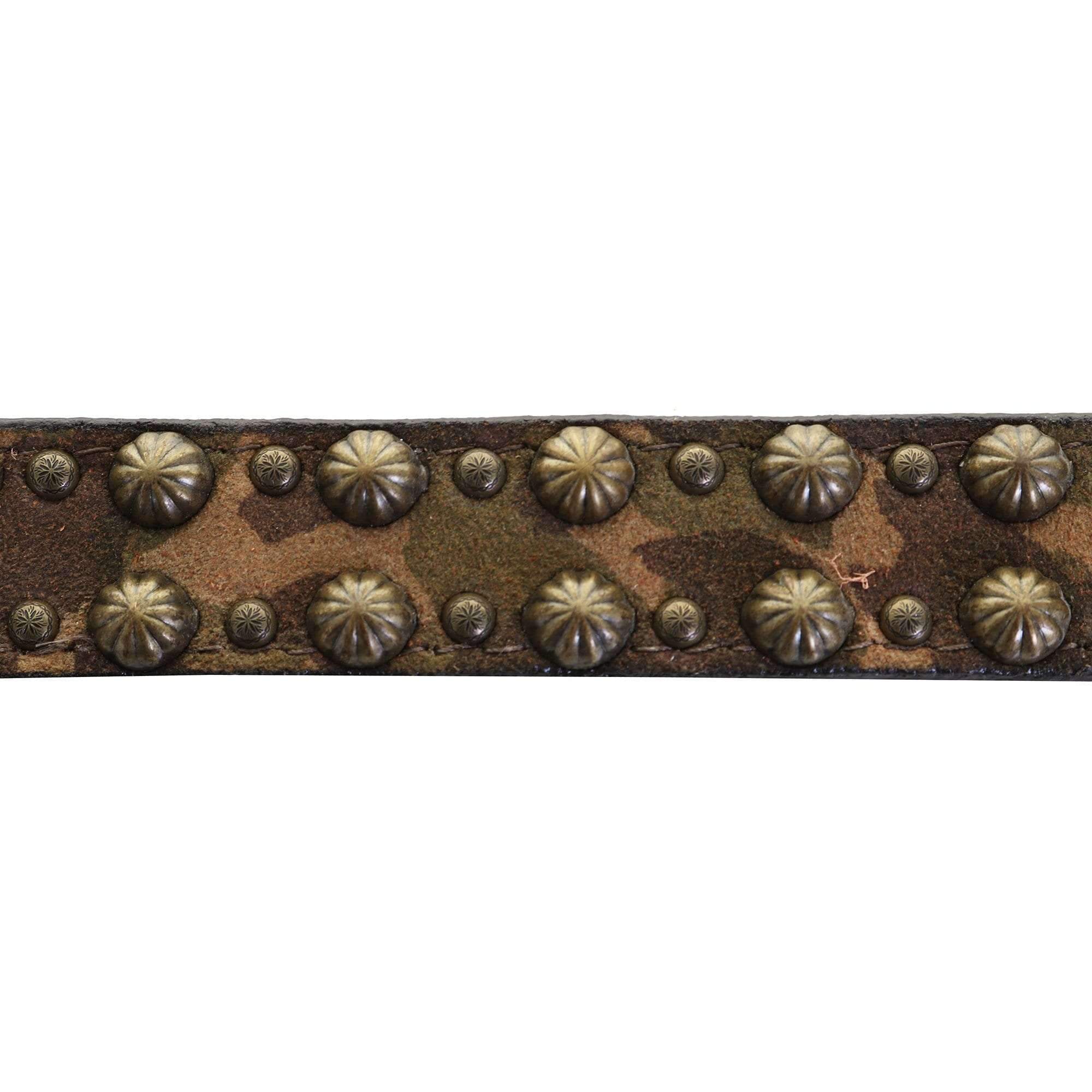 Dc40 - Camo Khaki Leather Dog Collar Accessories