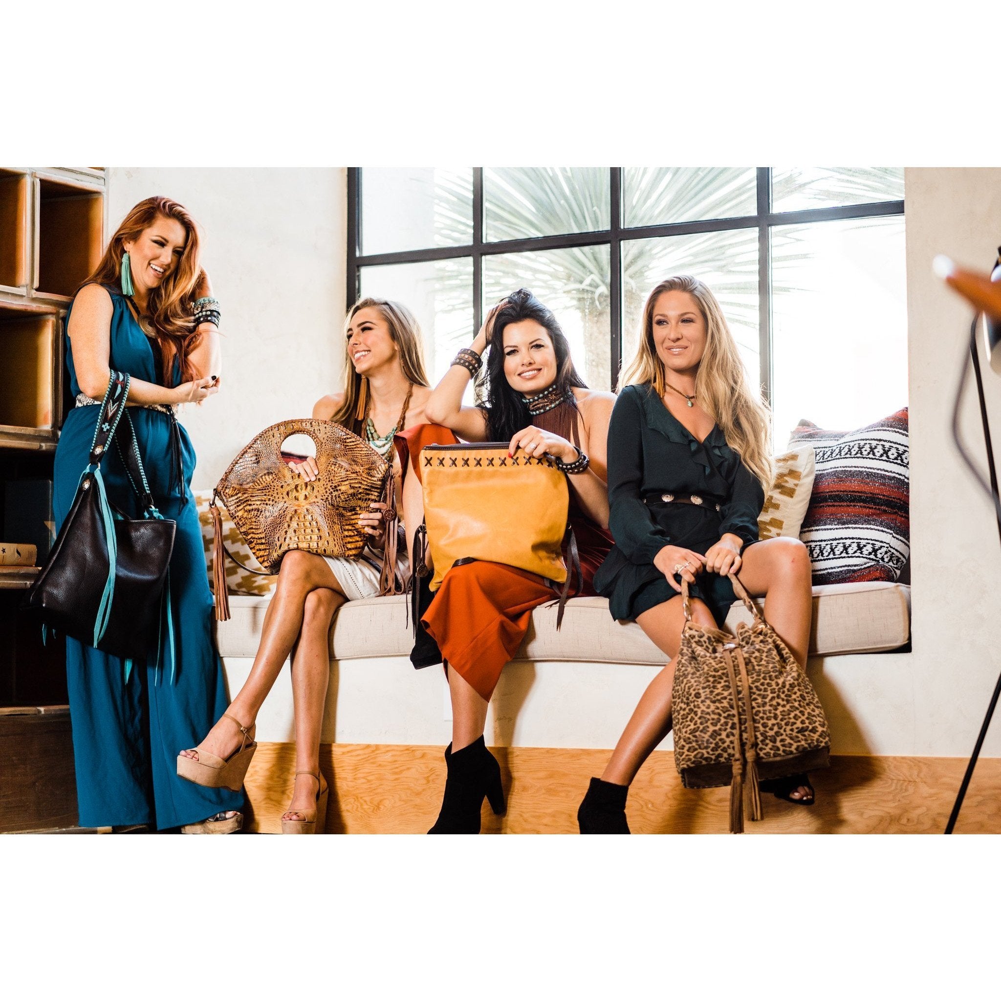 B1061 - Black Leather Concho Belt Belt