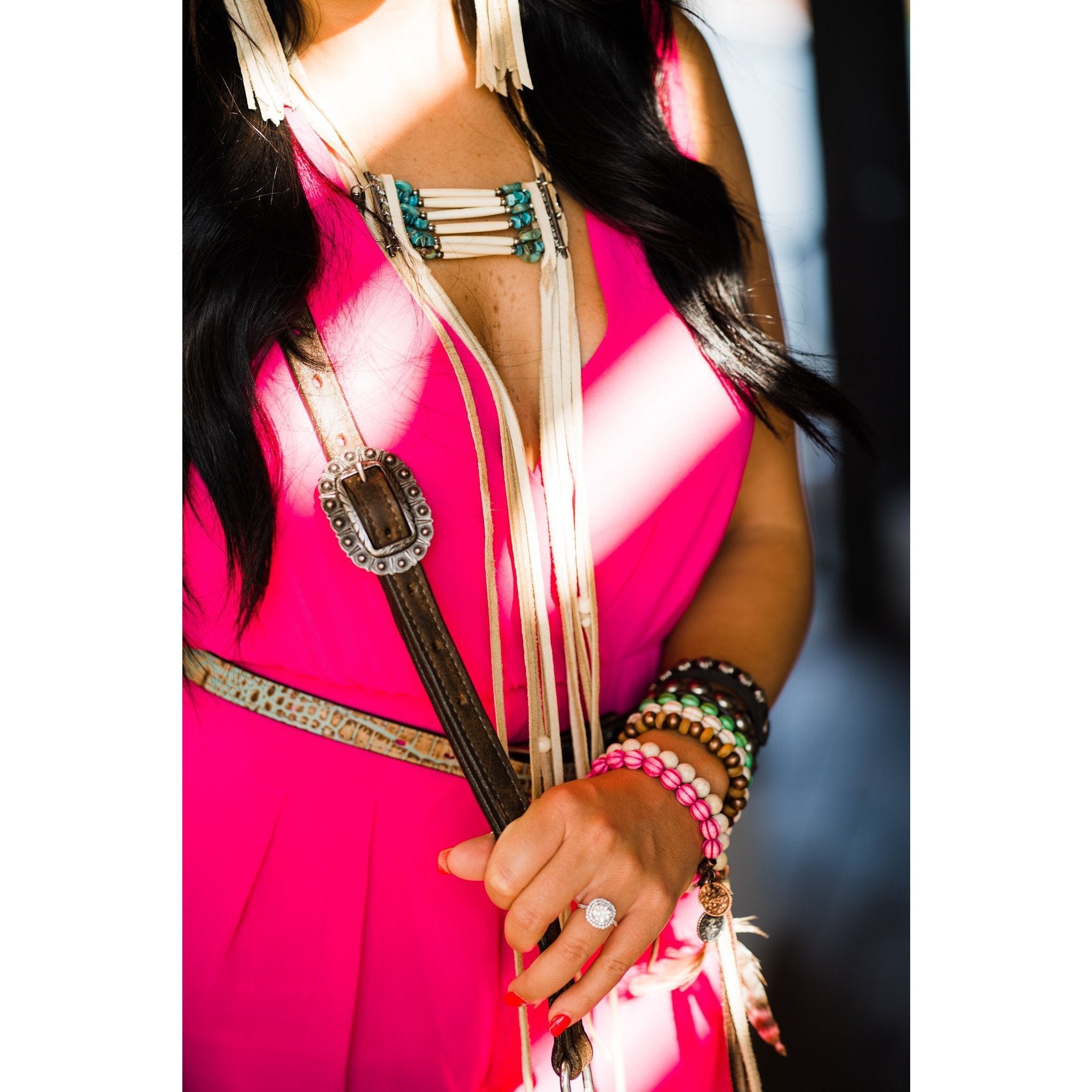 Cuf3/408 - 3/4 Black Chap Cuff Jewelry