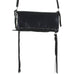 Es02 - Black Chap Envelope Satchel Handbag