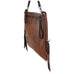 Es14 - Anaconda Print Leather Envelope Satchel Handbag