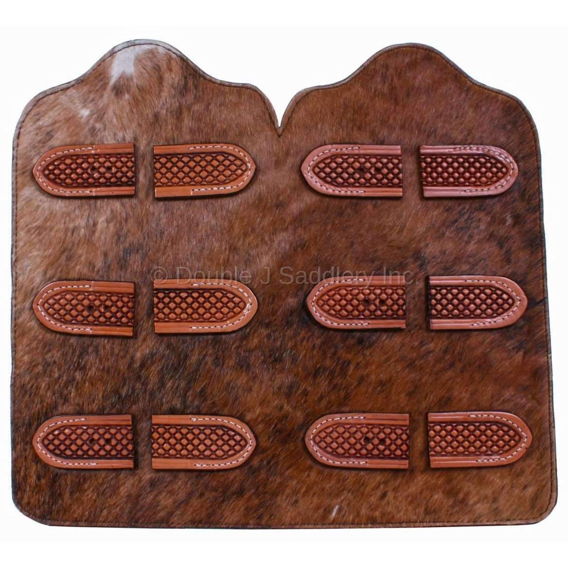 Bup05 - Brown Roan Leather Buckle Plaque Accessories