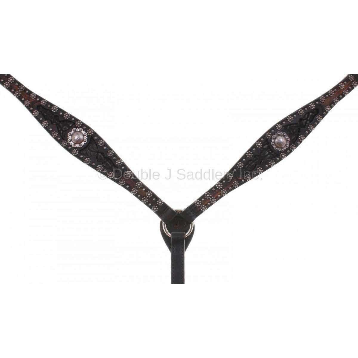 Bc692 - Black Vintage Breast Collar Tack