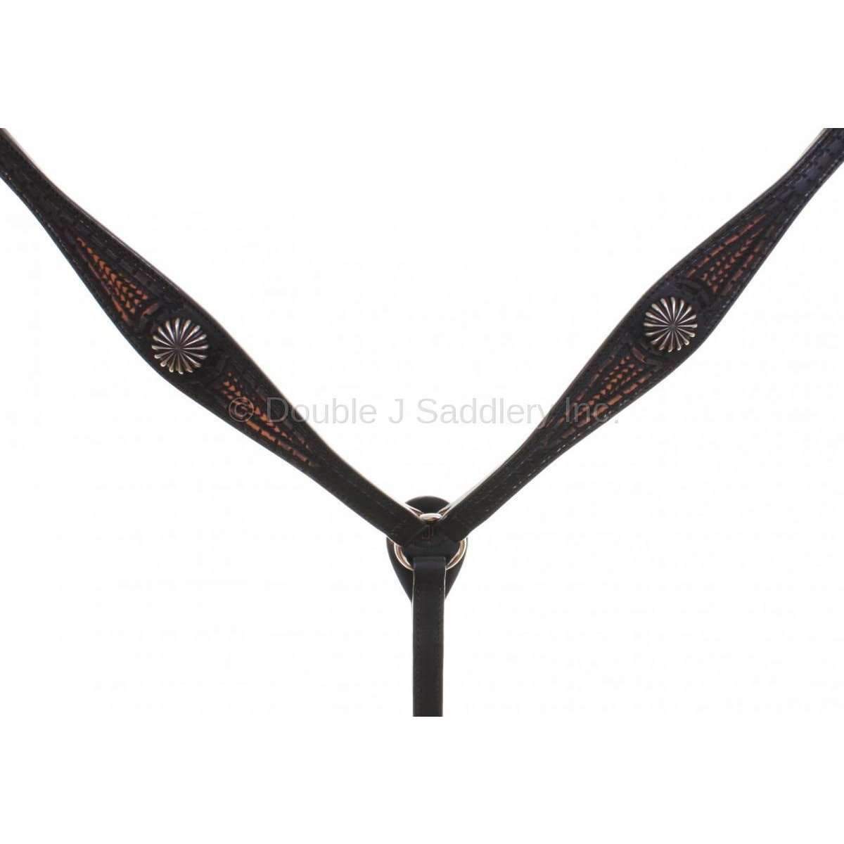 Bc708 - Black Vintage Breast Collar Tack