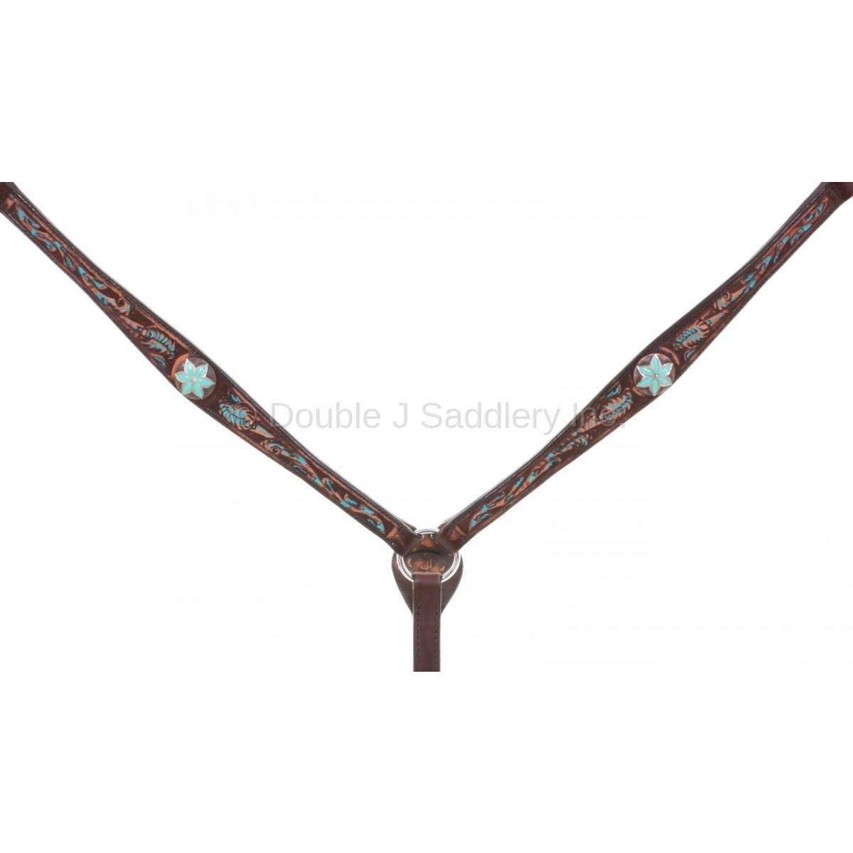 Bc736 - Brown Vintage Breast Collar Tack