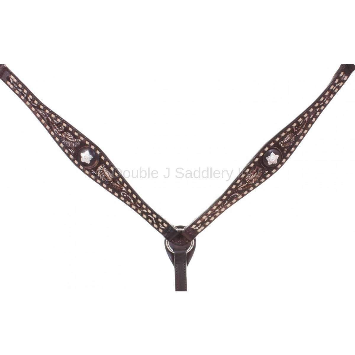Bc730 - Brown Vintage Breast Collar Tack