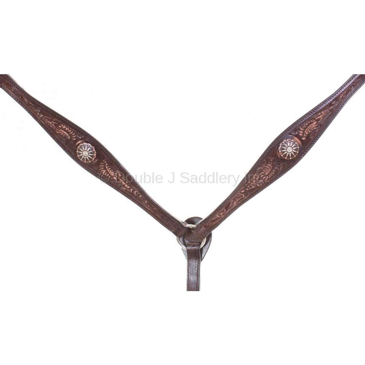 Bc744 - Brown Vintage Breast Collar Tack