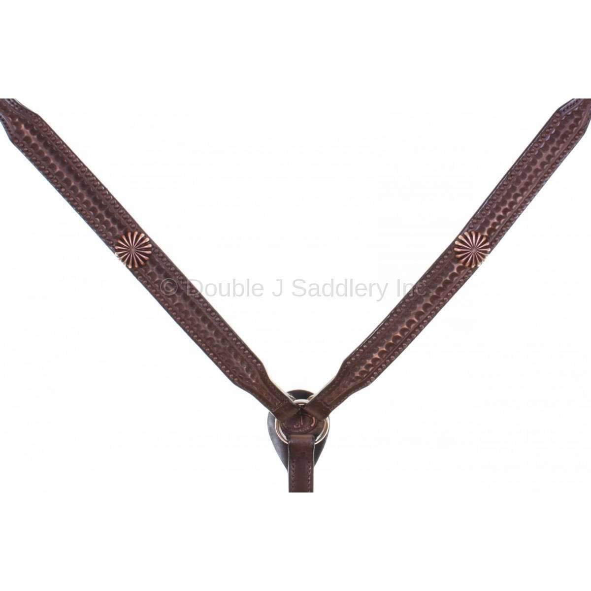 Bc753 - Brown Vintage Breast Collar Tack