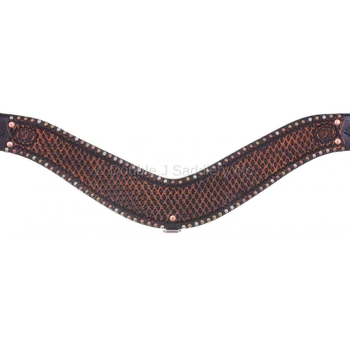 Bc792 - Black Vintage Breast Collar Tack