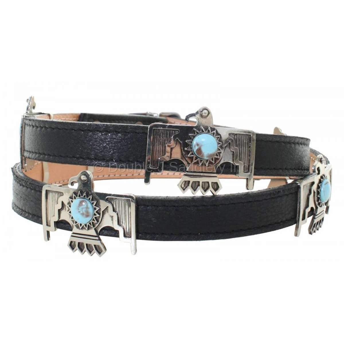 B942 - Black Thunderbird Concho Belt Belt