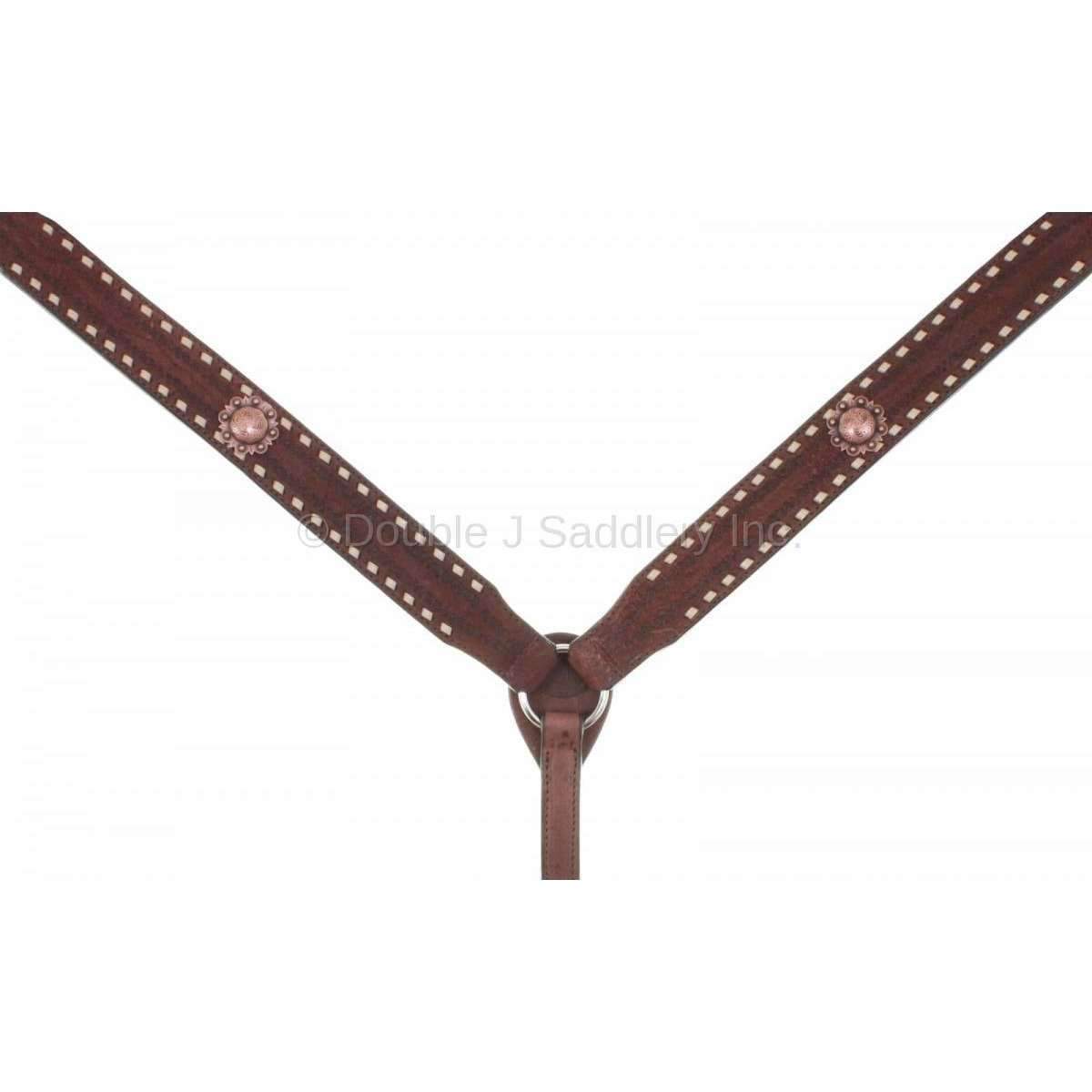 Bc813 - Brown Rough Out Breast Collar Tack