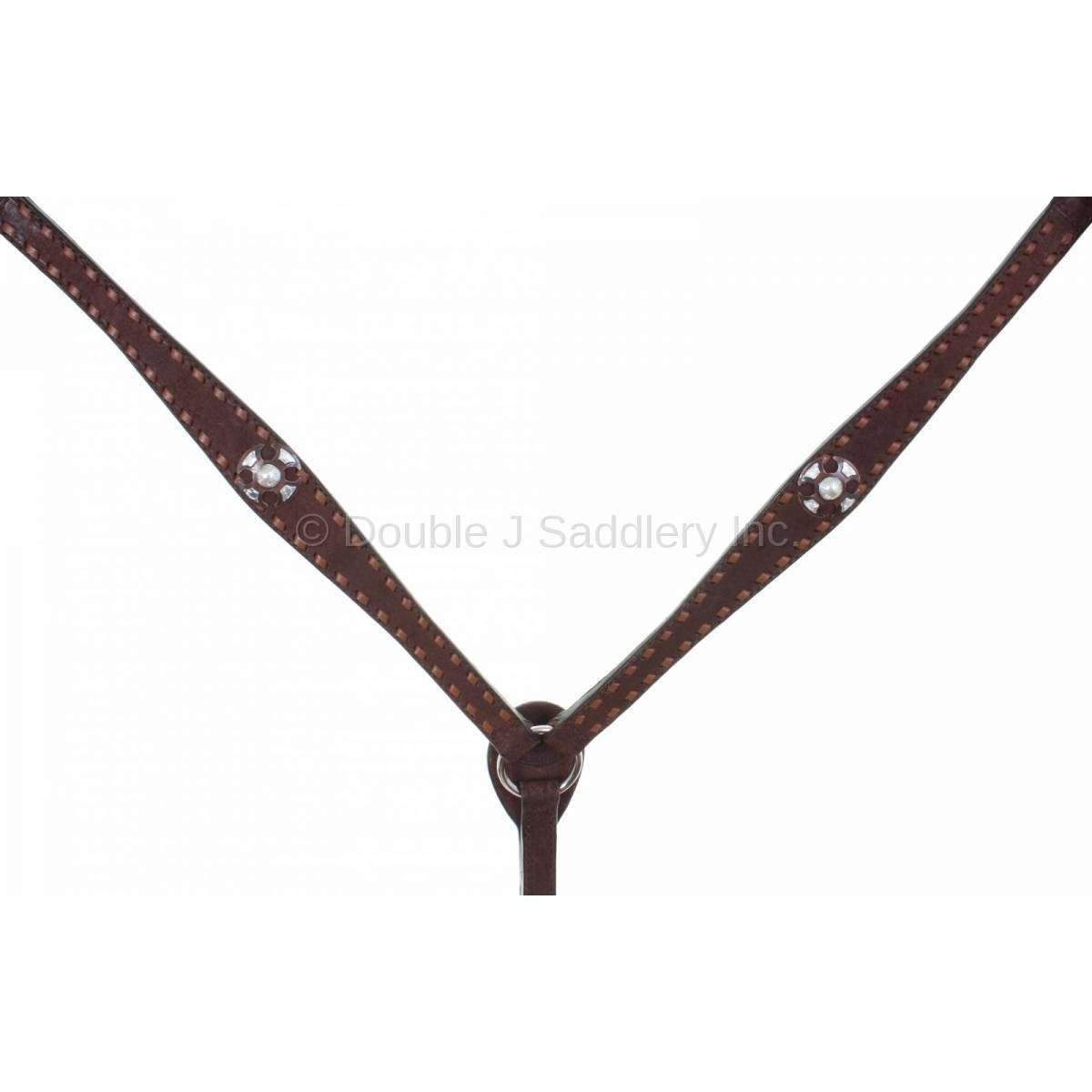 Bc836 - Brown Rough Out Breast Collar Tack