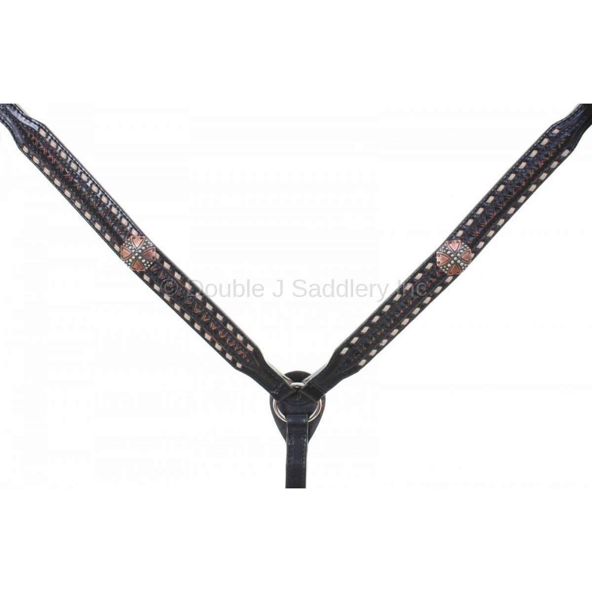 Bc837 - Black Vintage Breast Collar Tack
