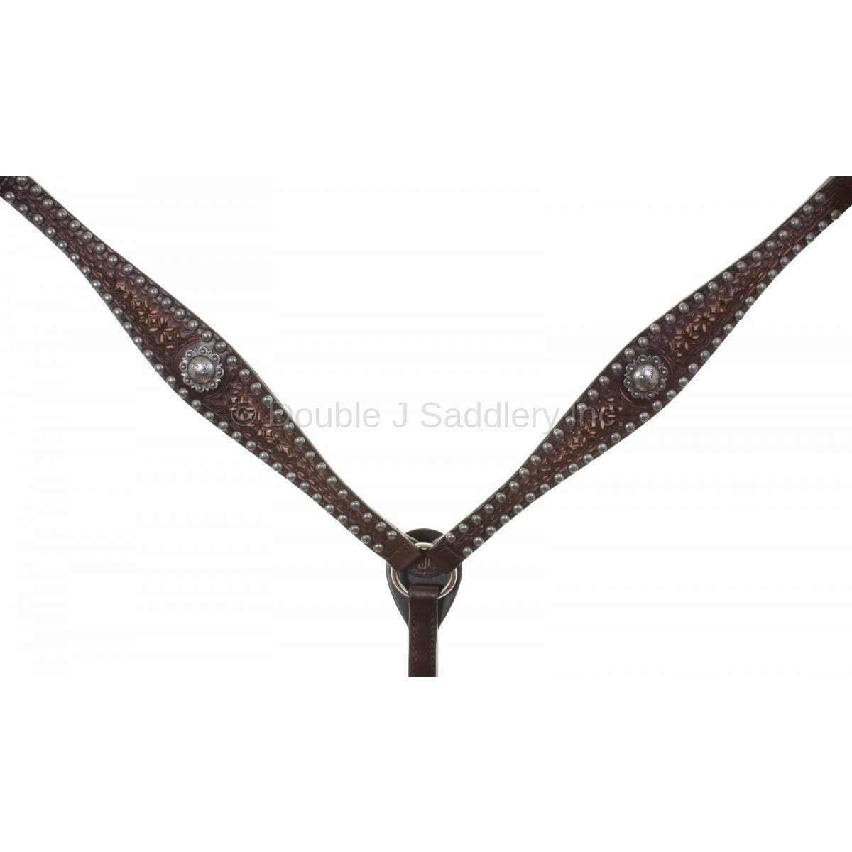 Bc839 - Brown Vintage Breast Collar Tack