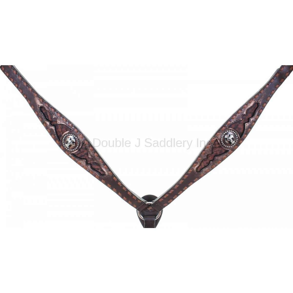 Bc846 - Brown Vintage Breast Collar Tack