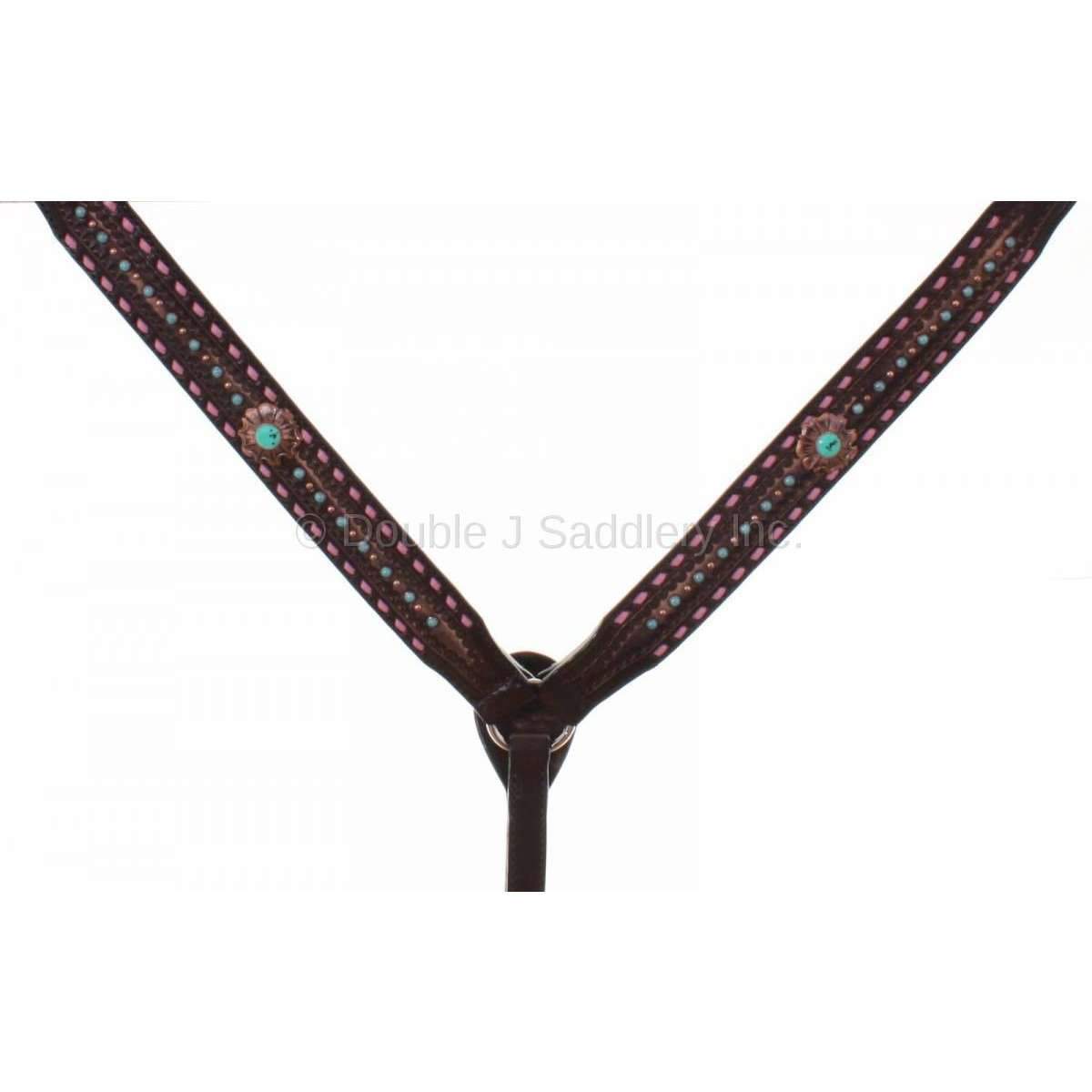 Bc864 - Brown Vintage Breast Collar Tack