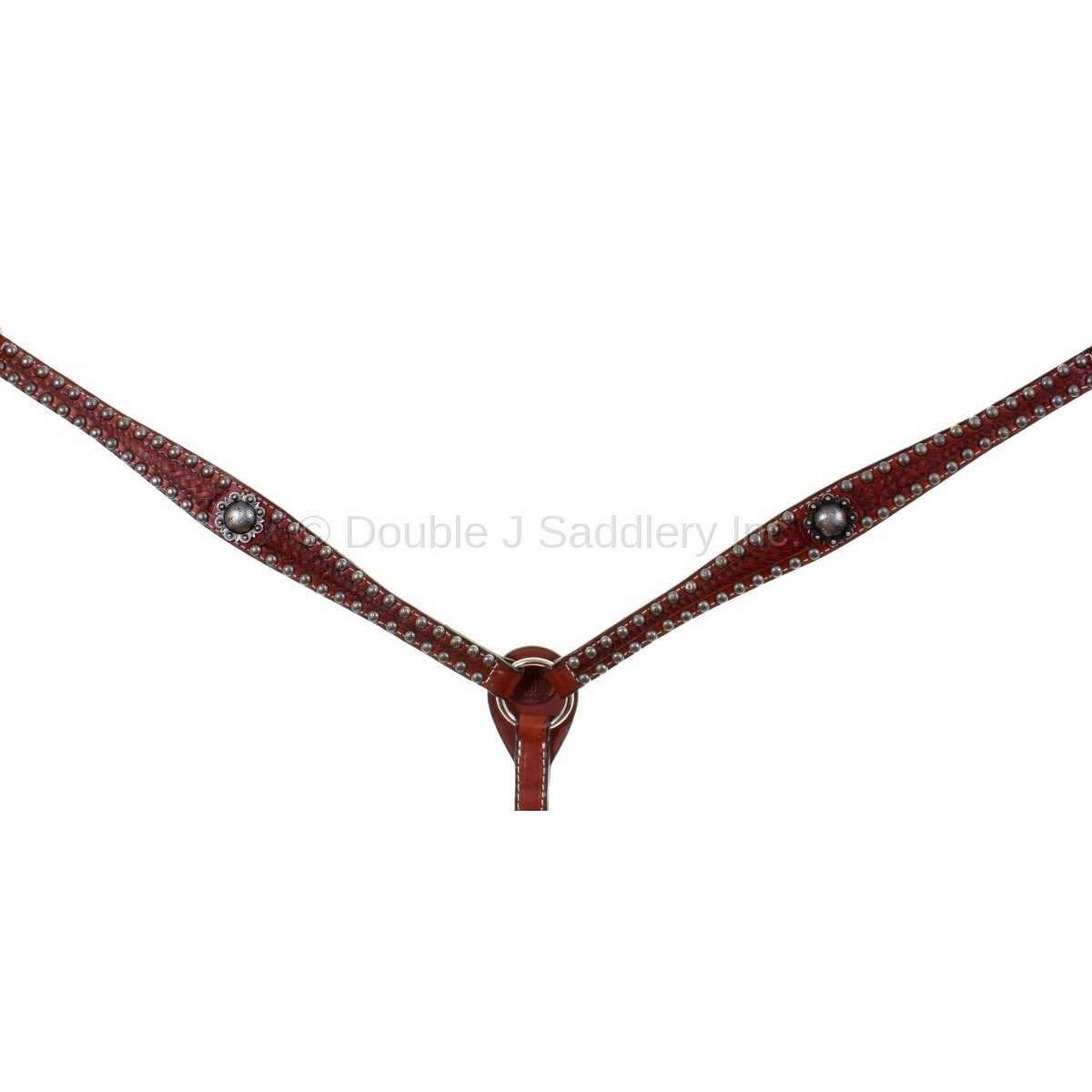 Bc892 - Chestnut Leather Breast Collar Tack