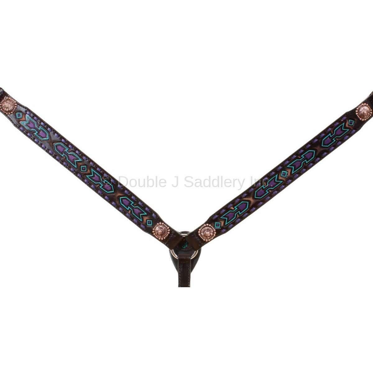 Bc905 - Brown Vintage Breast Collar Tack