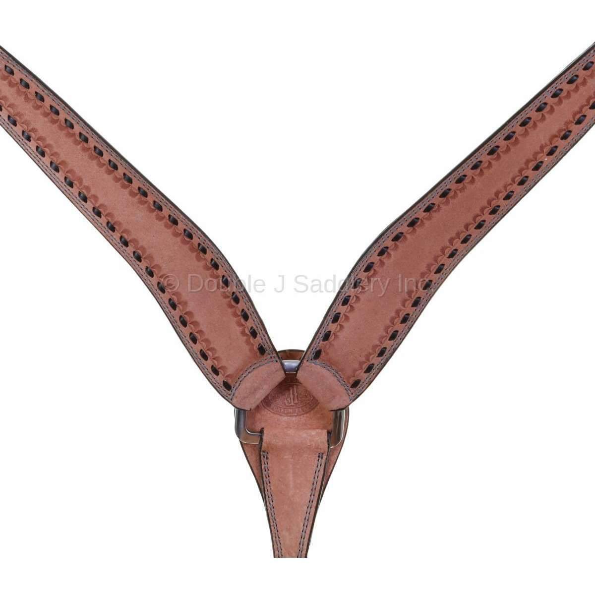 Bc909 - Natural Rough Out Breast Collar Tack