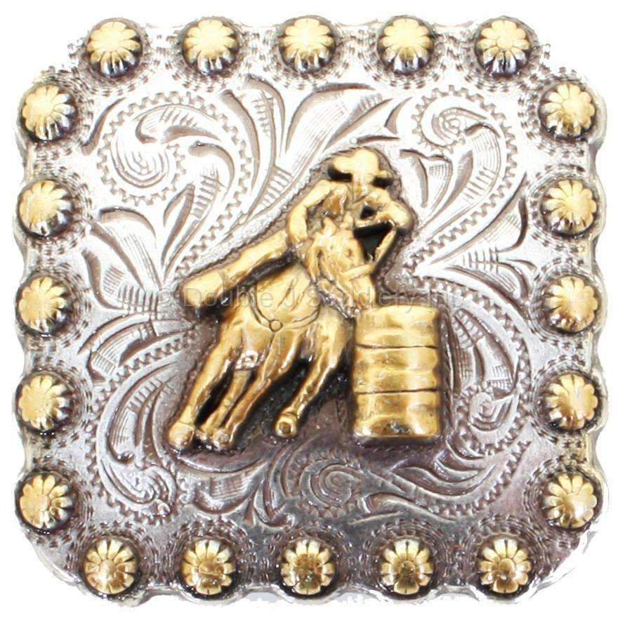 C1585 - Square Barrel Racer Concho Concho