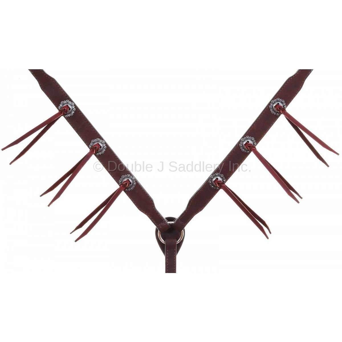 Bc930B - Brown Rough Out Breast Collar Tack