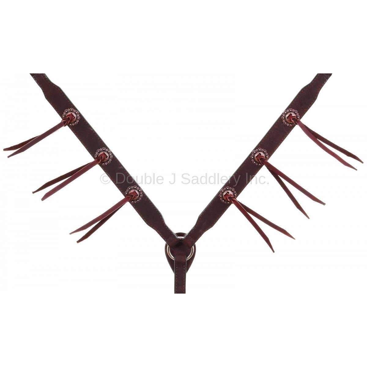 Bc930A - Brown Rough Out Breast Collar Tack