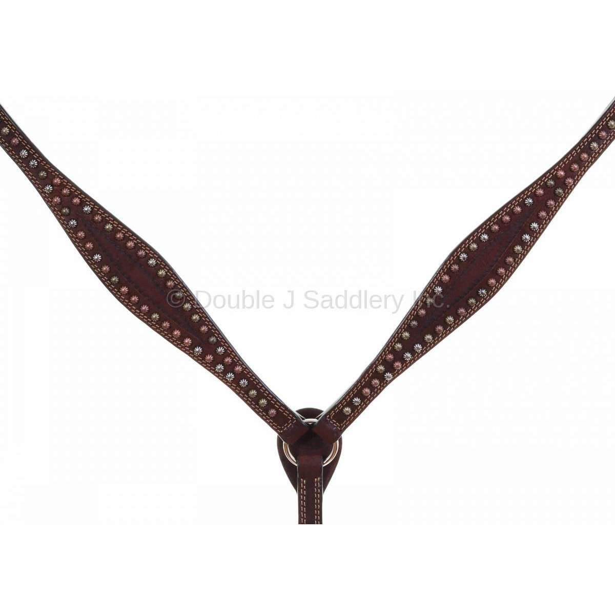 Bc911 - Brown Rough Out Breast Collar Tack