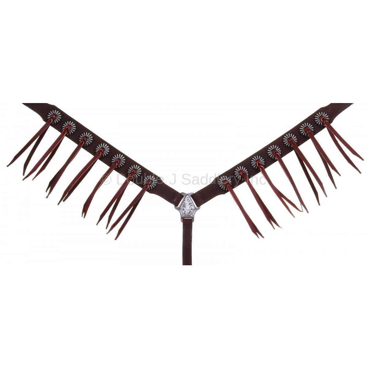 Bc934A - Brown Rough Out Breast Collar Tack